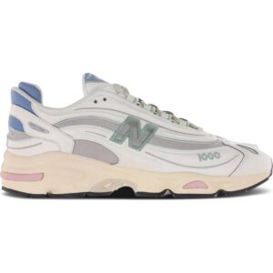 New Balance Mænd 1000 i Blue Leather - White