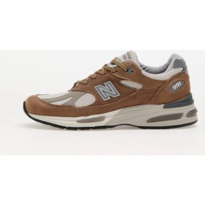 New Balance Men's 991v2 MiUK Nostalgic Sepia - Coco Mocca/Rainy Day/Flint Grey
