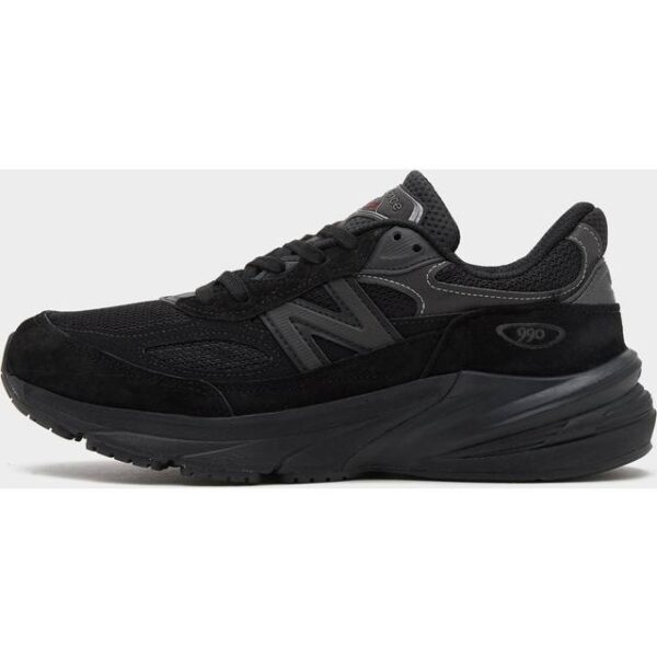 New Balance Unisex Made in USA 990v6 Black Leather, Størrelse