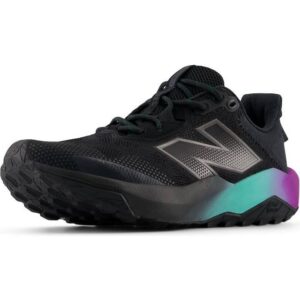 New Balance Women's Dynasoft Nitrel V6 Trail Running Shoe, Metallic/Cyber Jade