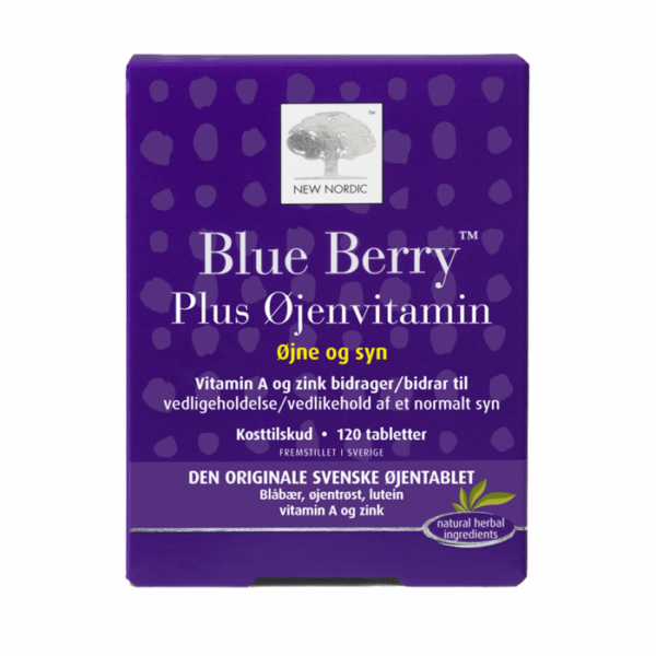 New Nordic Blue Berry Plus Øjenvitamin 120 tabl.