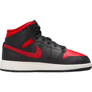 Nike Air Jordan 1 Mid M - Black/Summit White/Varsity Red
