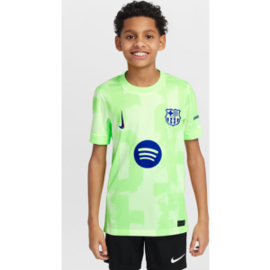 Nike FC Barcelona 2024/25 Stadium Third Dri-FIT Replica Fodboldtrøje Børn Gul XS