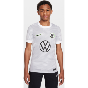 Nike Kortærmet Vfl Wolfsburg 2025/26 Stadium Away Dri-FIT Replica Fodboldtrøje Hvid XS