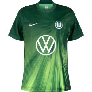 Nike Kortærmet Vfl Wolfsburg 2025/26 Stadium Home Dri-FIT Replica Fodboldtrøje Mænd Grøn L