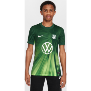 Nike Kortærmet Vfl Wolfsburg 2025/26 Stadium Home Dri-FIT Replica Fodboldtrøje XL