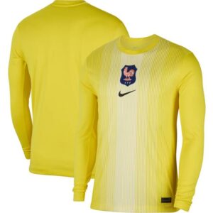 Nike Langærmet FFF 2025/26 Stadium Goalkeeper Dri-FIT Replica Fodboldtrøje Mænd Gul XXL