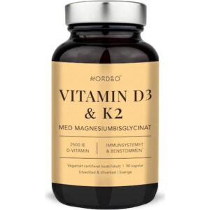 Nordbo Vitamin D3 & K2 Capsules 90 stk