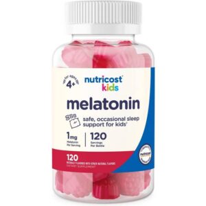 Nutricost Børne Melatonin Vingummier Jordbær 120 stk 120 stk