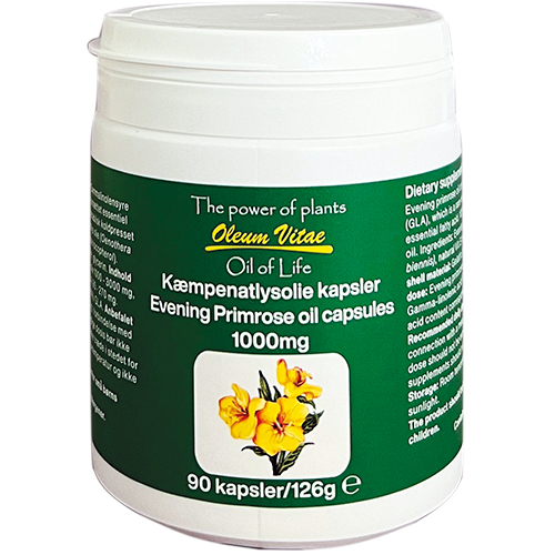 Oil of life Kæmpenatlysolie 1000 mg (90 kap)