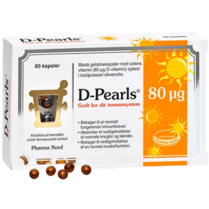 Pharma Nord D Pearls stærk 80 mcg (80 kap)