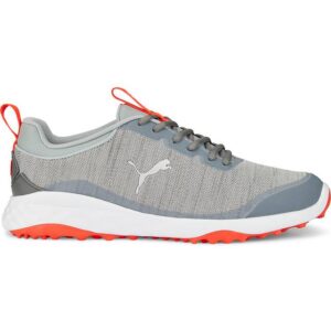 Puma Fusion Pro Spikeless Shoes Grey/Silver/Red