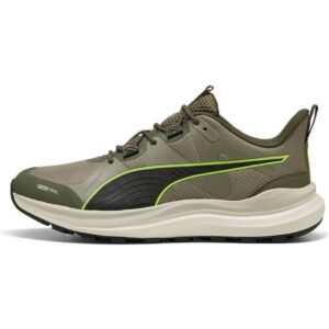Puma Reflect Lite Trail Running Shoes - Khaki/Neongrøn/Sort