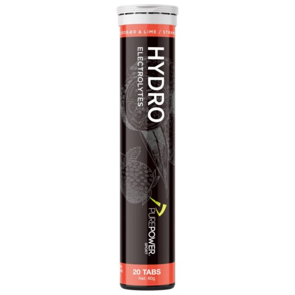 PurePower Hydro Jordbær/Lime 20 Tabs (1 rør)