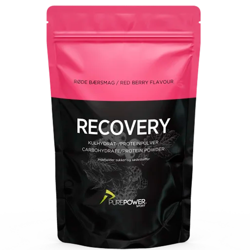 PurePower Proteinpulver Med Kulhydrater Røde Bær (400 g)