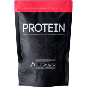 Purepower Proteinpulver Valleproteindrik Jordbær 400