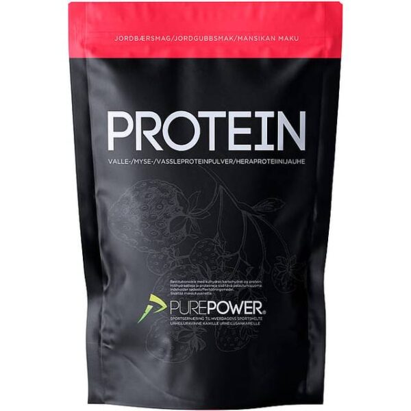 Purepower Proteinpulver Valleproteindrik Jordbær 400