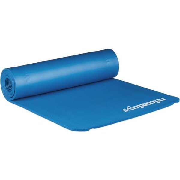 Relaxdays Yogamatte Blau 60,0 x 180,0 x 1,0