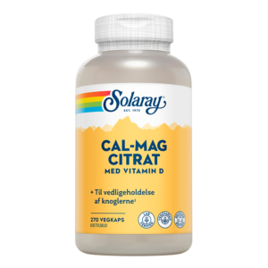 Solaray Cal-Mag Citrat Med D-Vitamin (270 kapsler)