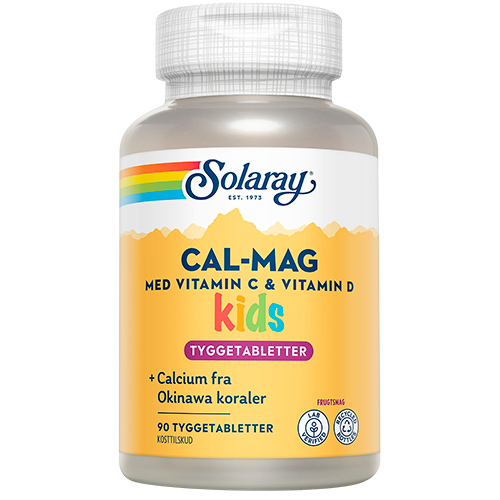 Solaray Cal-Mag Kids (90 tyggetabletter)