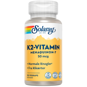 Solaray K2-vitamin 50 mcg (30 kapsler)