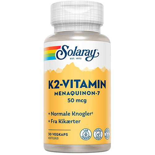 Solaray K2-vitamin 50 mcg (30 kapsler)