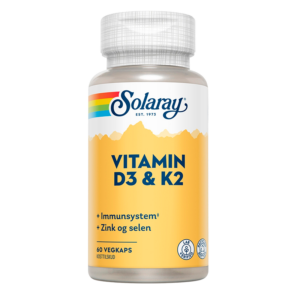 Solaray Vitamin D3 & K2 (60 kaps)