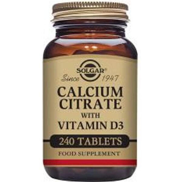 Solgar Calcium Citrate D3 (240 tab)