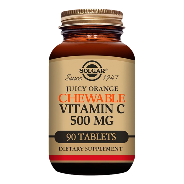 Solgar Vitamin C 500mg Appelsinsmag (90 tyggetabletter)