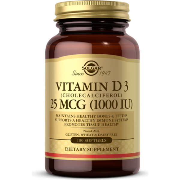Solgar Vitamin D3 1000iu 100 stk