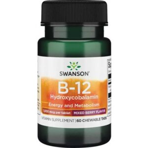 Swanson B-12 Hydroxycobalamin 1000 mcg Set of 60 60 stk