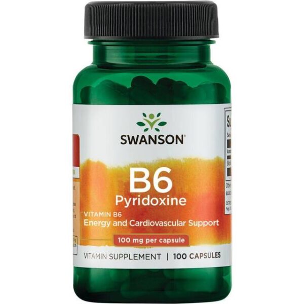 Swanson B6 Pyridoxin 100 mg Set of 100 100 stk