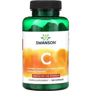Swanson Bufferet C-Vitamin Med Bioflavonoider 100 Kapsler 100 stk