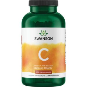 Swanson C-Vitamin 500 mg Vilde Roser 400 Kapsler 120 stk