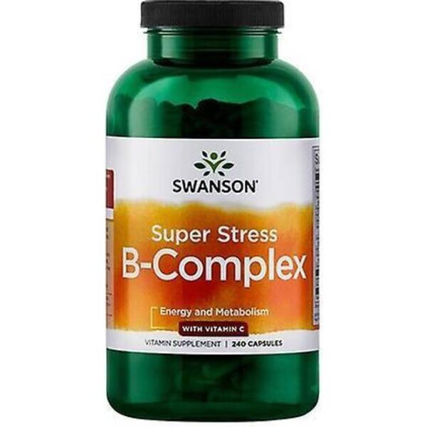 Swanson Super Stress B-Complex with Vitamin C 240 capsules