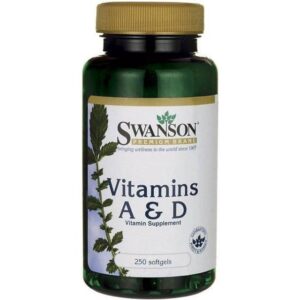 Swanson Vitamin A og D 250 Bløde Kapsler
