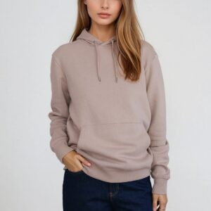 Sweatshirt Hoodie - Sand - TeeShoppen