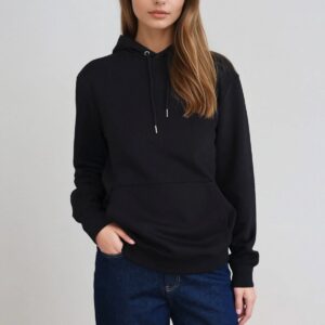 Sweatshirt Hoodie - Sort - TeeShoppen