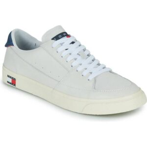 Tommy Jeans Hvide retro-løbesko med flaglogo