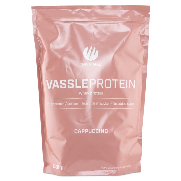 Trainimal Valleprotein, Cappuccino, 1 kg