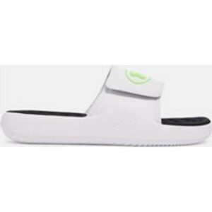 Under Armour Ignite Pro 8 Men's Slides - White/Hyper Green