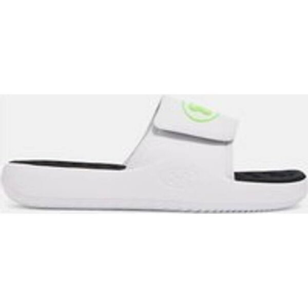 Under Armour Ignite Pro 8 Men's Slides - White/Hyper Green