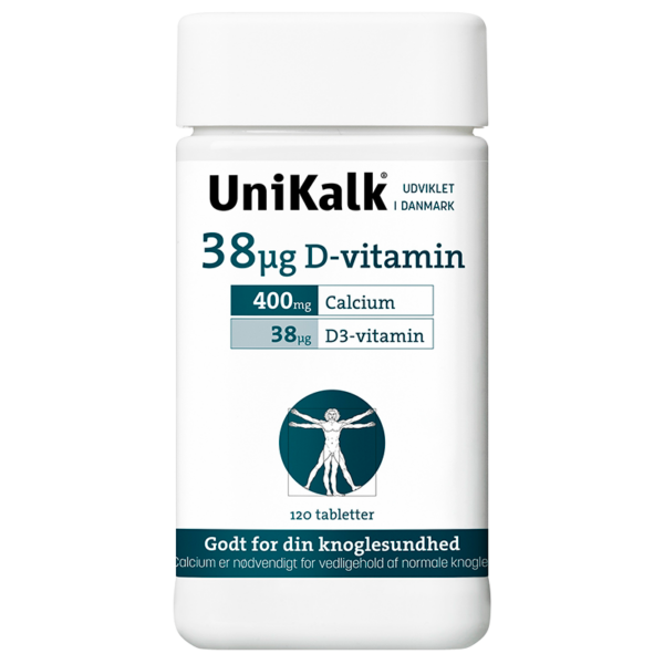 UniKalk 38 Âµg D-vitamin (120 kaps)