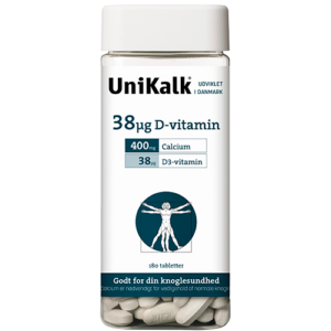 UniKalk D-vitamin 38 Âµg (180 tabl)