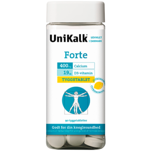 UniKalkÂ® Forte Tyggetablet med Citrussmag (90 stk)