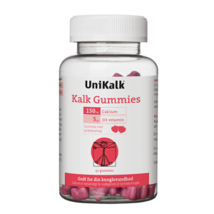 Unikalk Kalk Gummies Jordbær (50 stk)