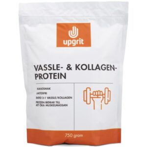 Upgrit Valle og Kollagenprotein, Kakao, 750 g