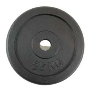 Vægtskive sort metal (50 mm) - 40 kg