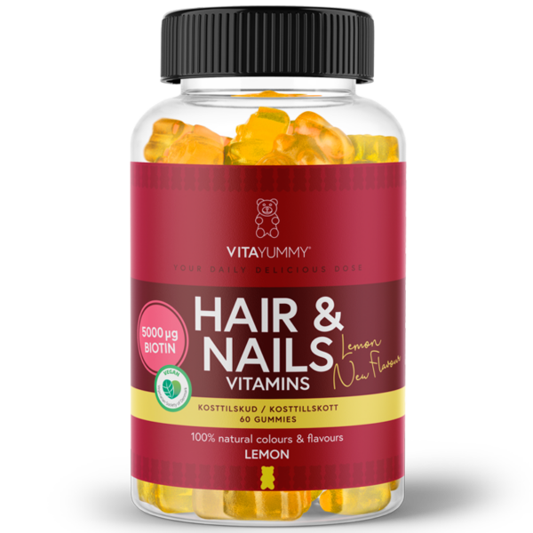 VitaYummy Hair & Nails Lemon (60 stk)