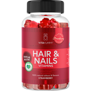 VitaYummy Hair & Nails Strawberry - Summer Edition (60 stk)